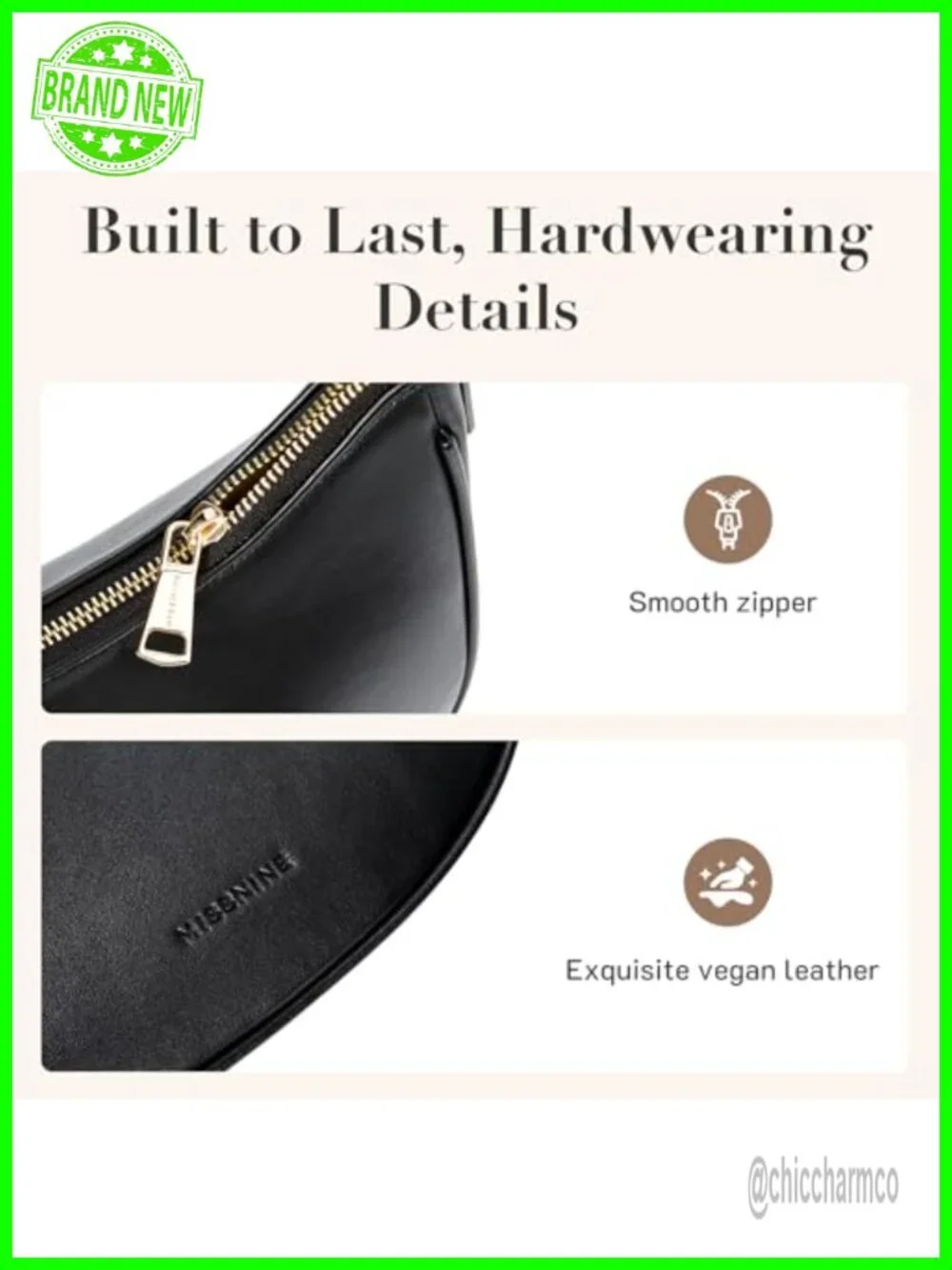 PU Leather Small Hobo Shoulder Bag Adjustable Strap Everyday Purse